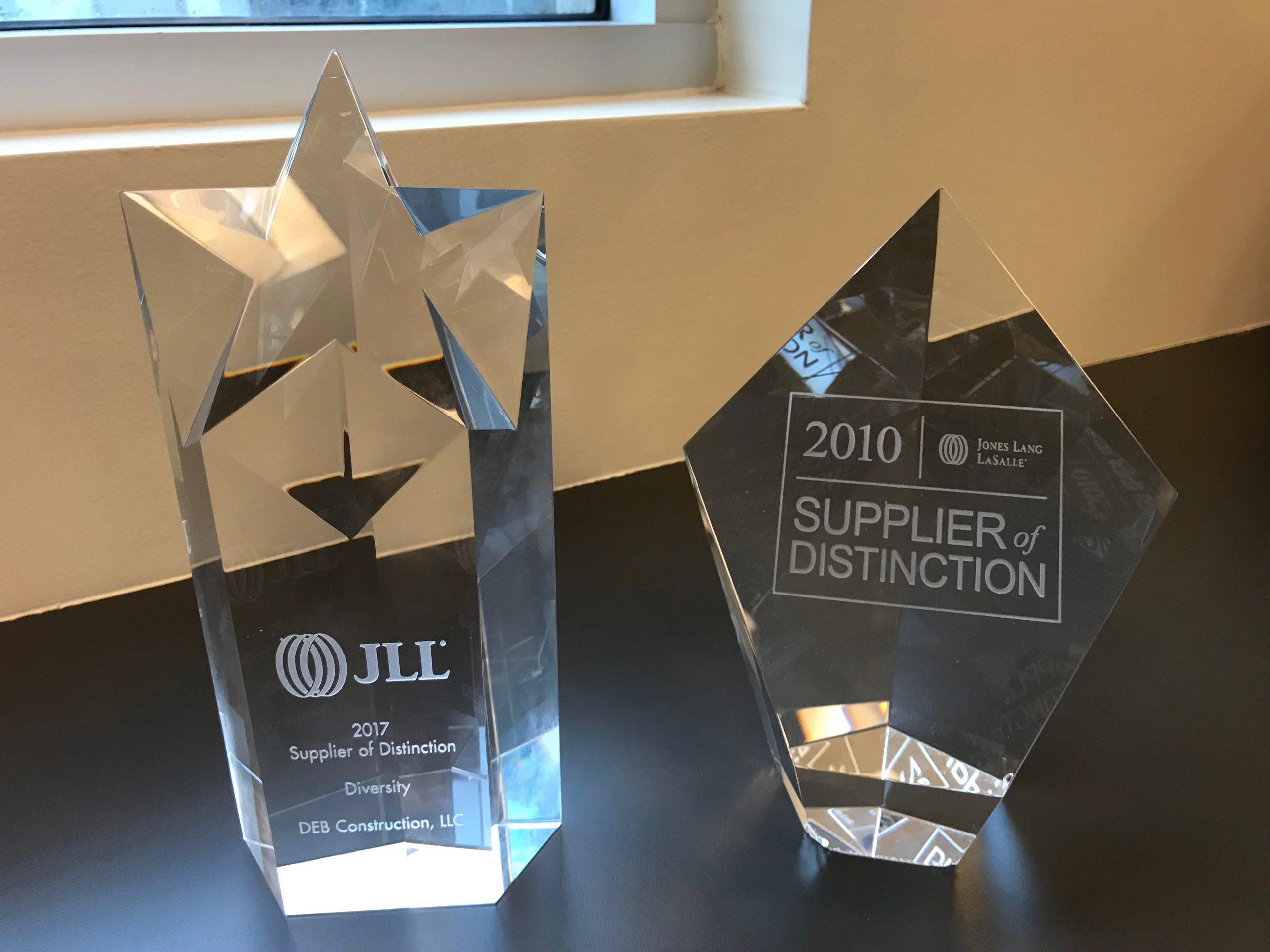 Jones Lang LaSalle (JLL) Supplier of Distinction Award Jones Lang LaSalle (JLL) Supplier of Distinction Award