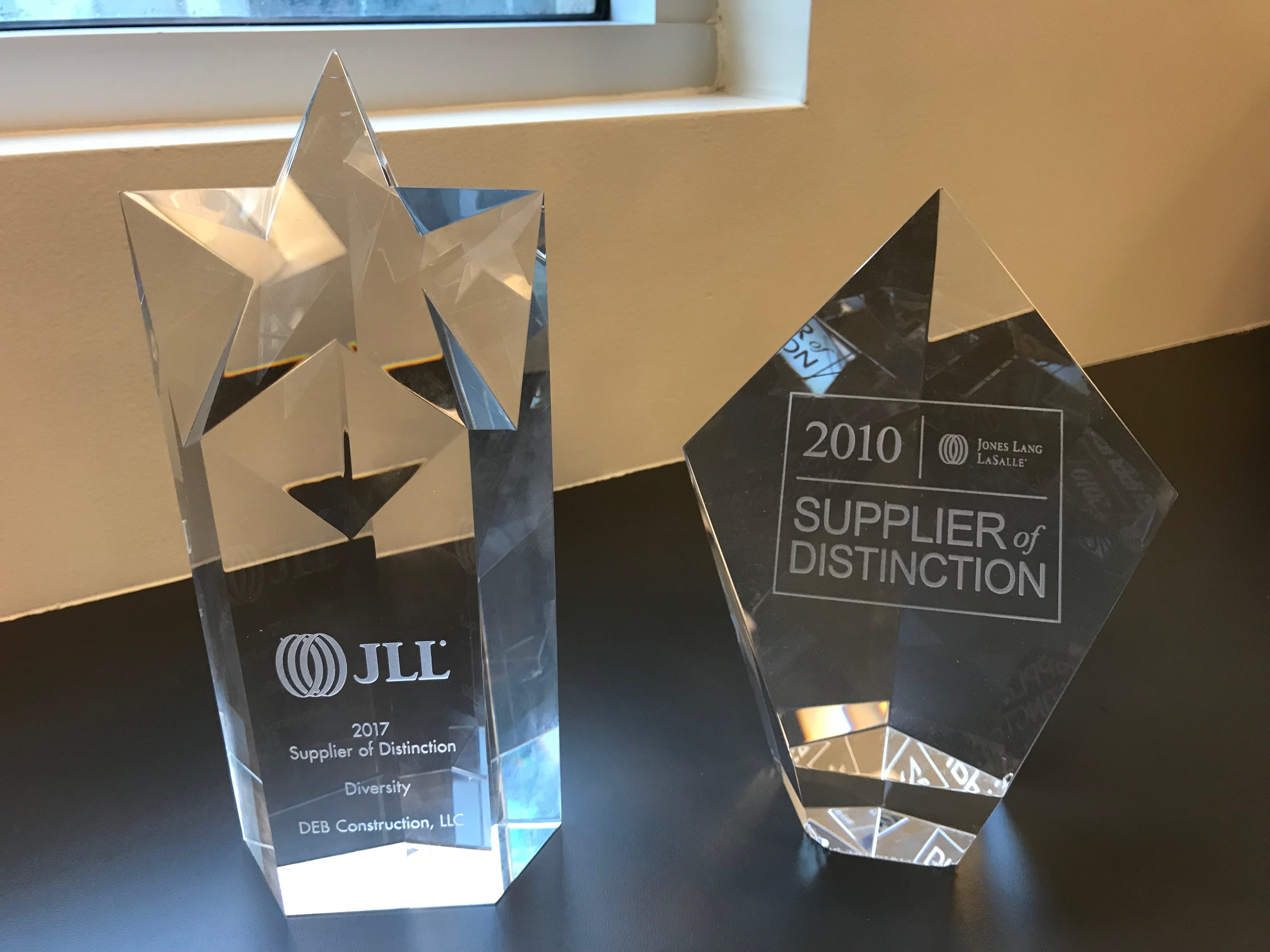 Jones Lang LaSalle (JLL) Supplier of Distinction Award